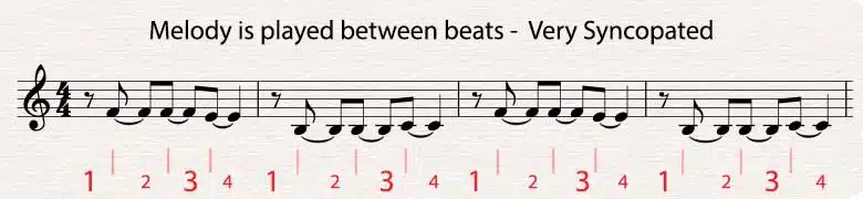 Melody Very Syncopated - Unison