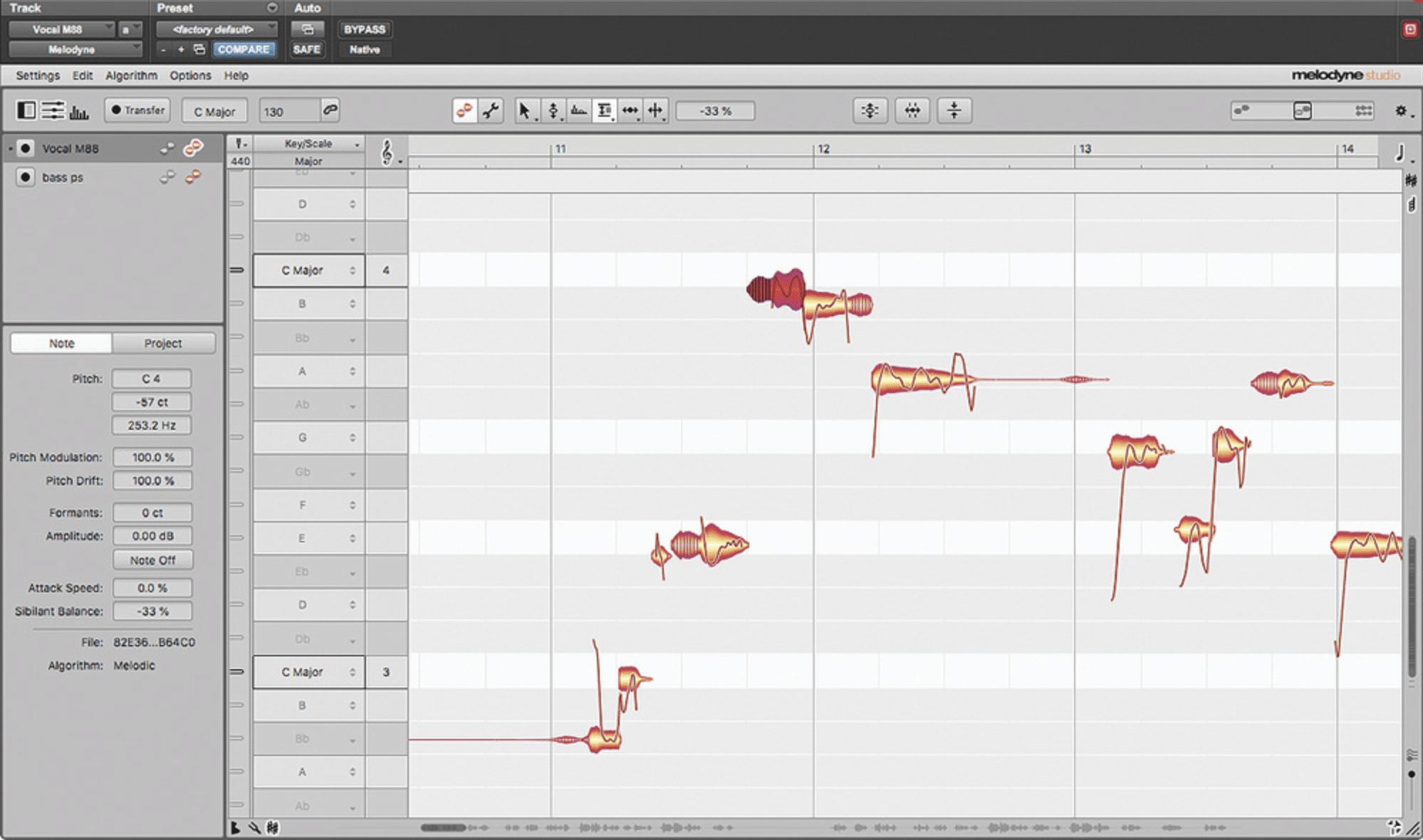 Melodyne 3 Sibilant Balance Tool - Unison