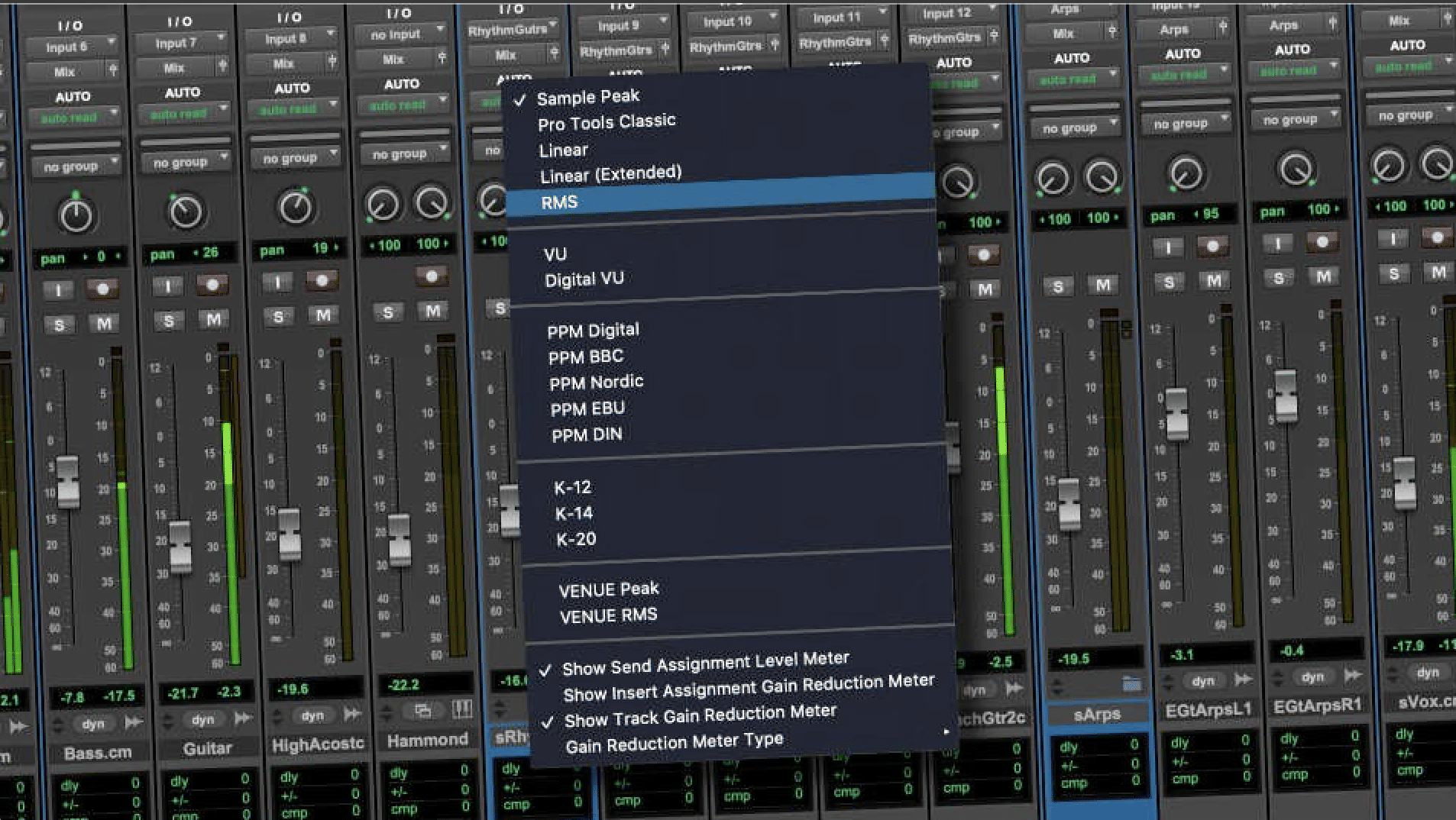 Metering RMS - Unison