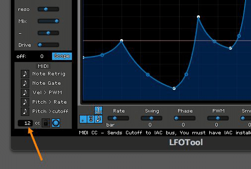 Midi cc - Unison