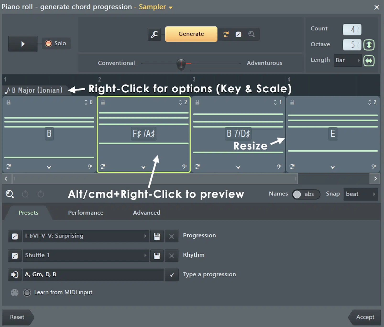 New Chord Generator 1 - Unison