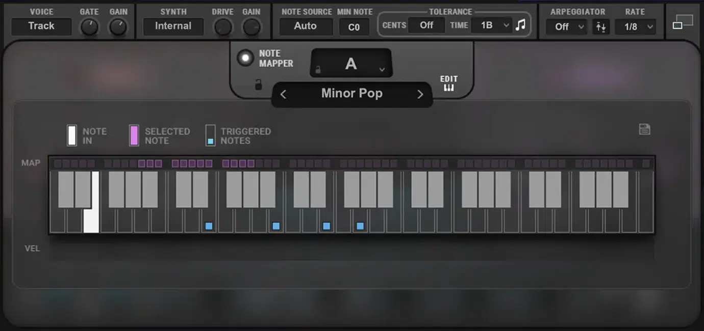 OVox Note Mapper - Unison