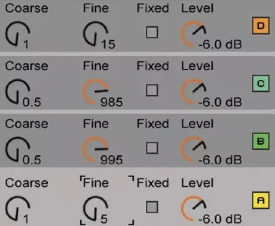 Operator Oscillator 2 - Unison