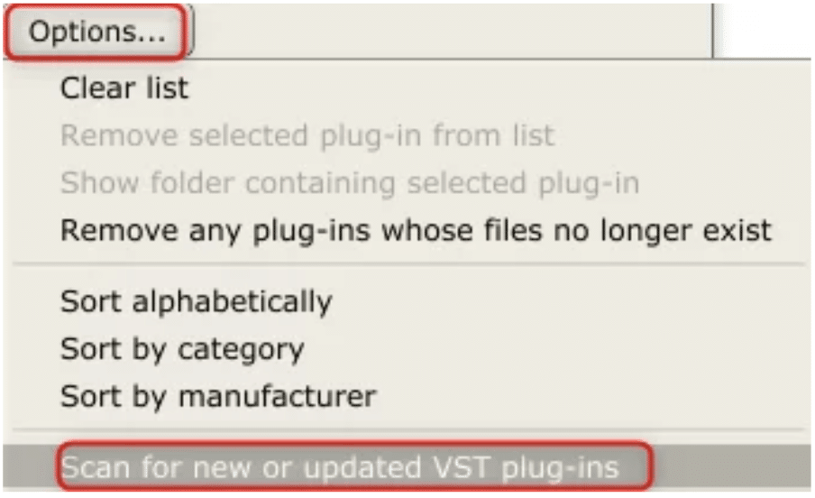 PedalBoard Scan For New or Updated VST Plugins - Unison