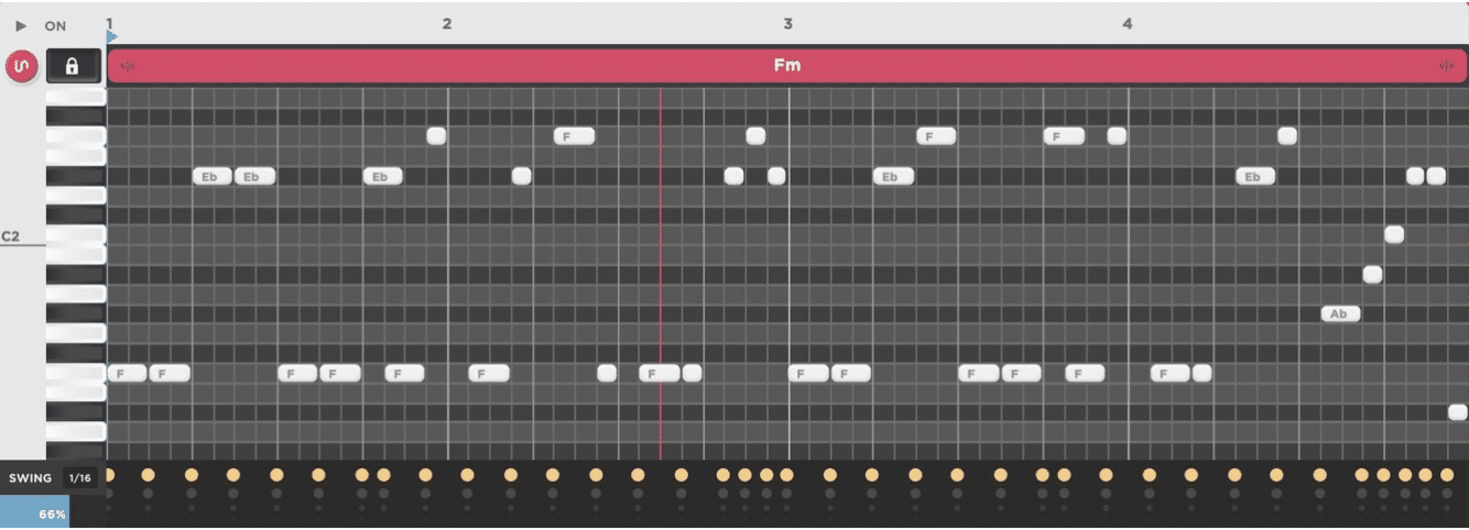 Piano Roll Bass Dragon - Unison