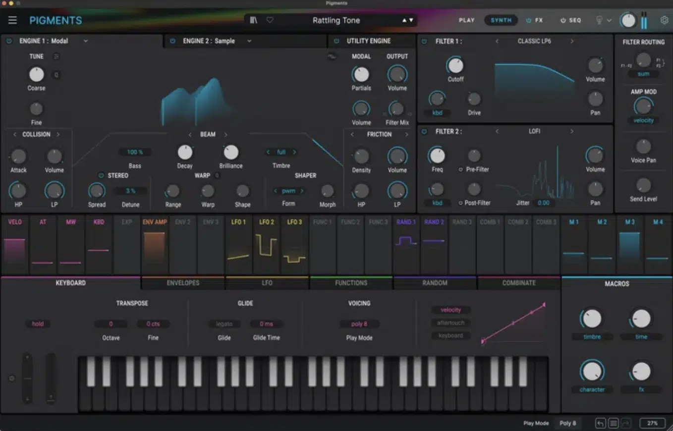 Pigments Interface - Unison