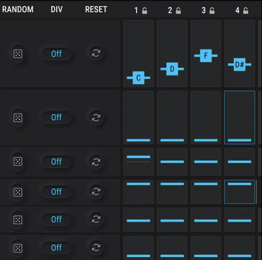 Pigments Musical Sequencing Arpeggiation - Unison