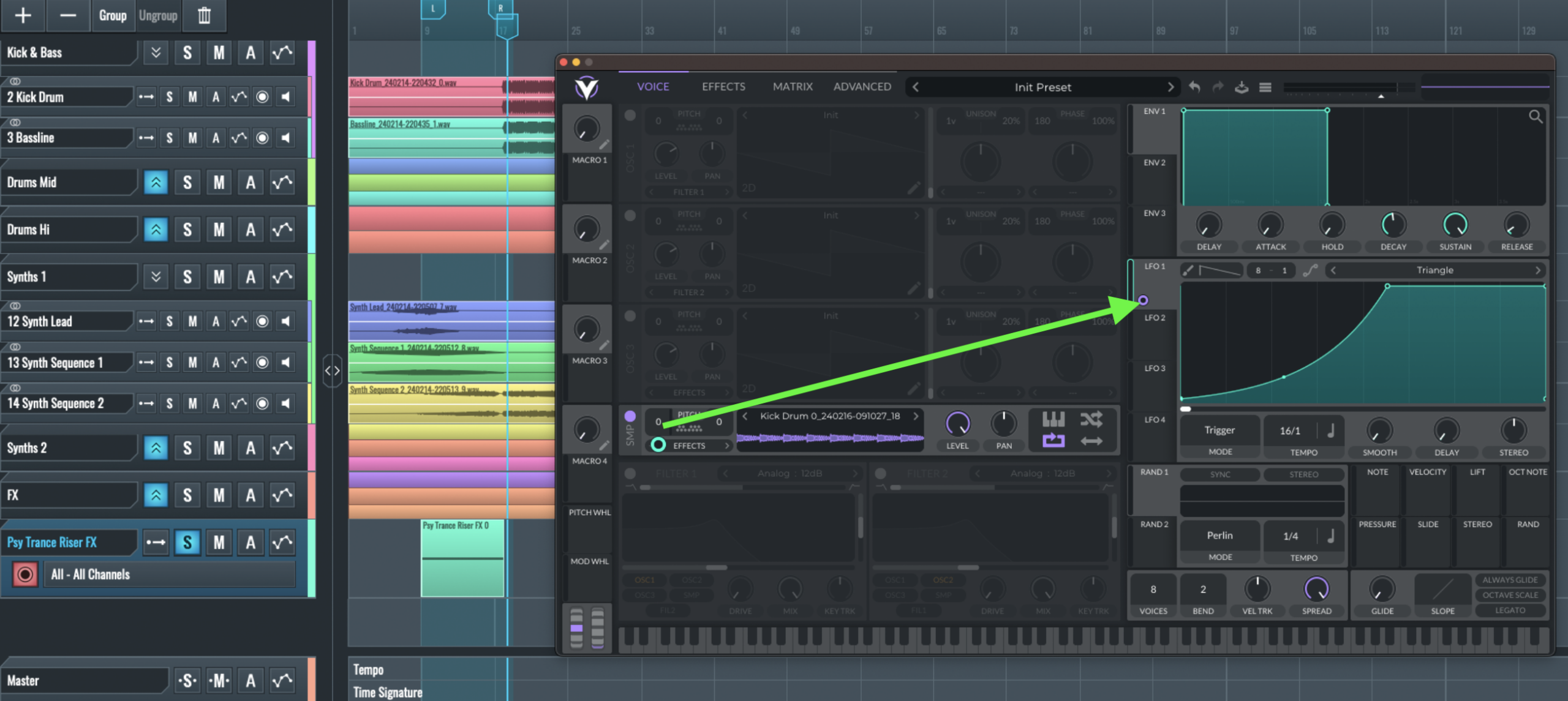 Pitch Modulation 1 - Unison