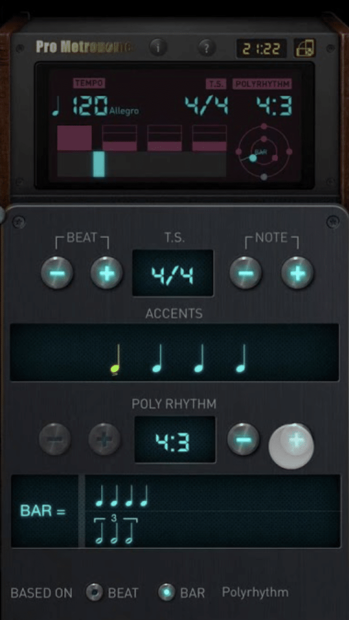 Polyrhythms Metronome - Unison