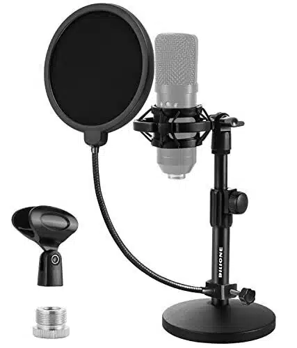 Pop filter and Mic Stand - home studio - Unison Audio