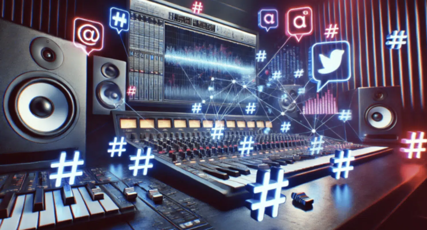 music production hashtags