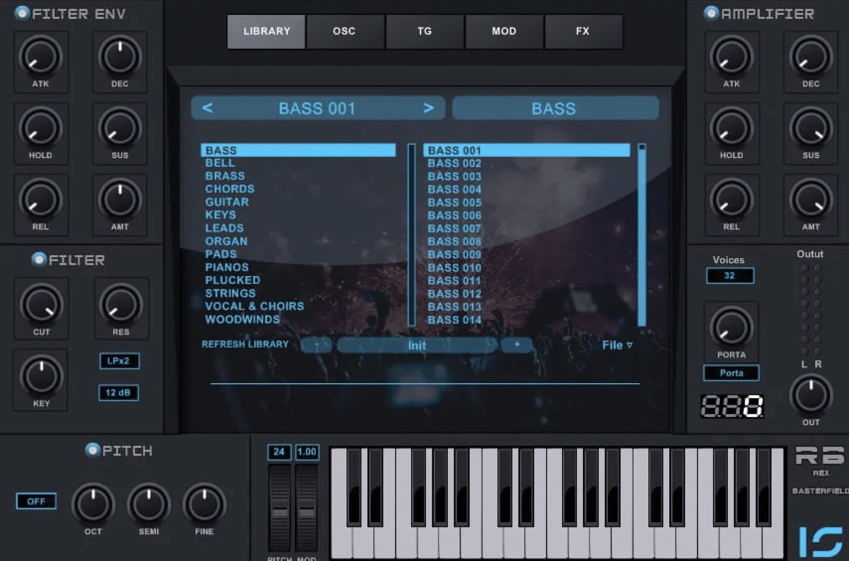 ROMpler FM synthesis - Unison