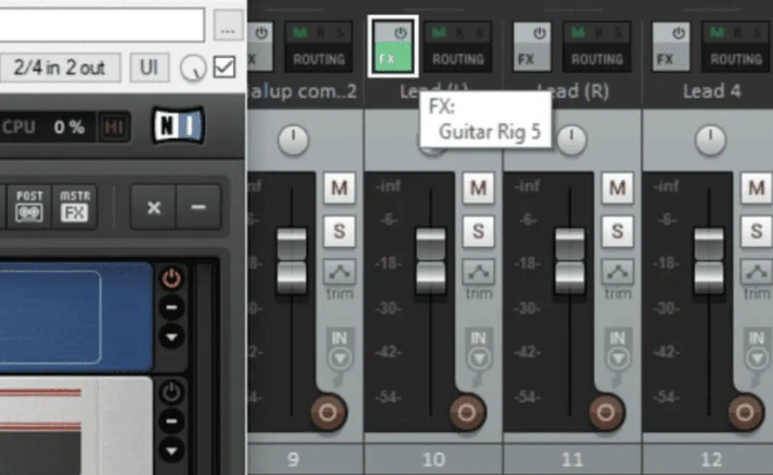 Reaper FX Routing 1 - Unison