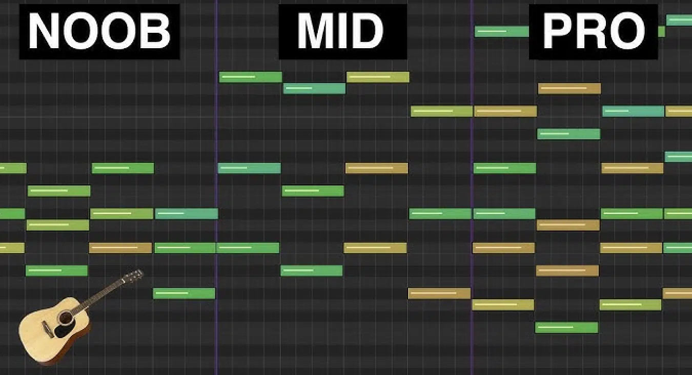 Recording Editing Guitar Roll - Unison