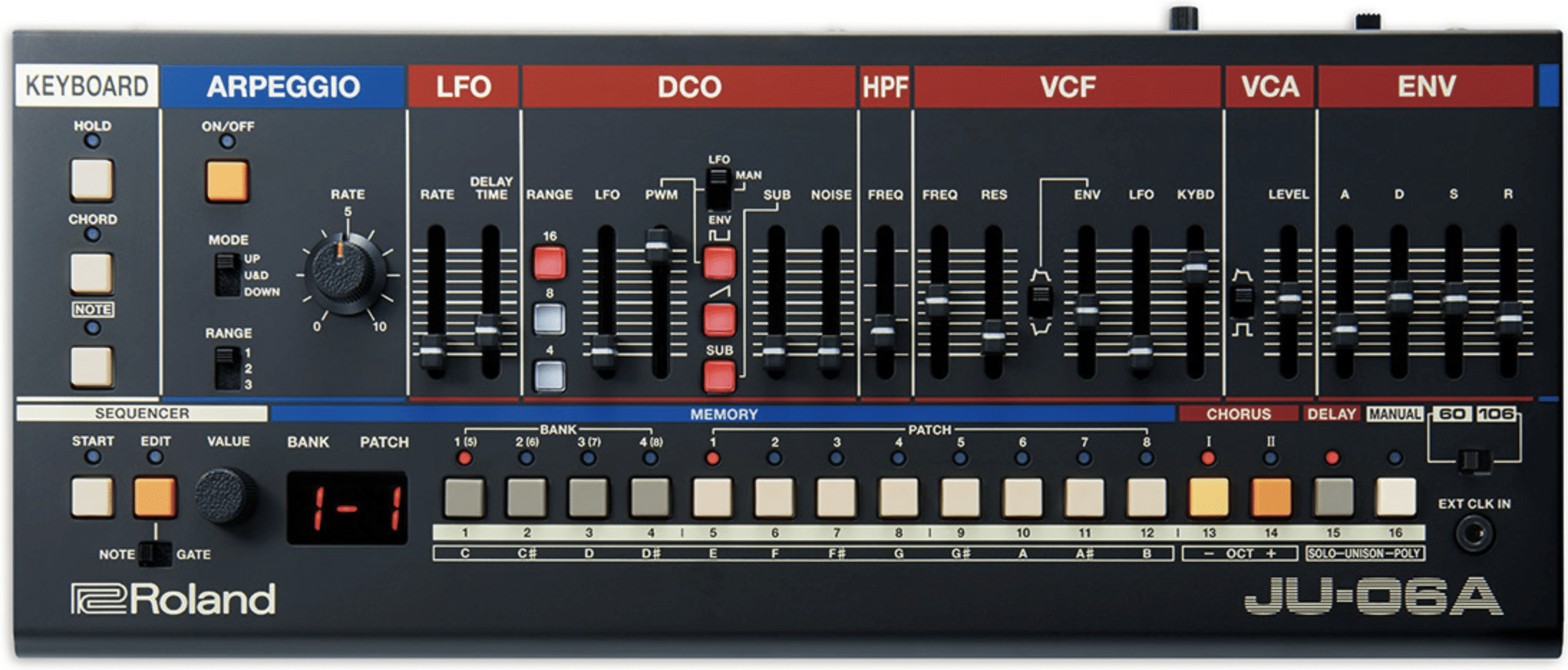 Roland JU 06A - Unison