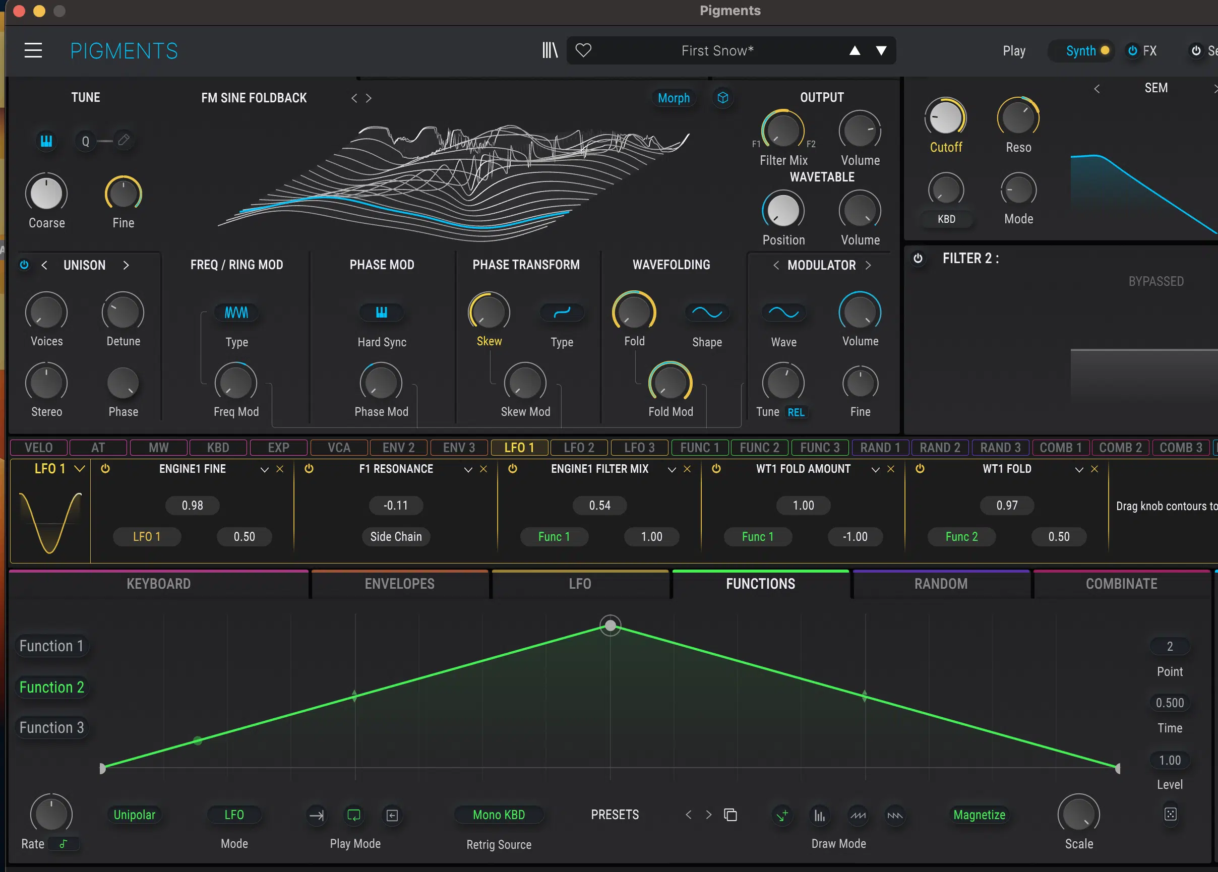 SCALE RAMP UP LFO - Unison