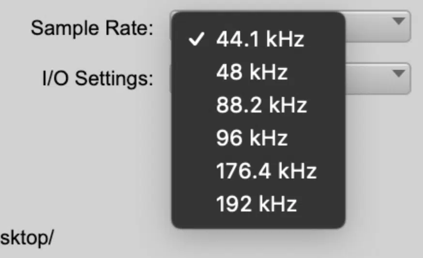 Sample Rate 2 1 - Unison