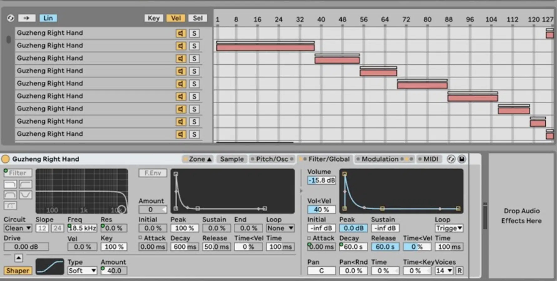 Sampler Sample Zones - Unison