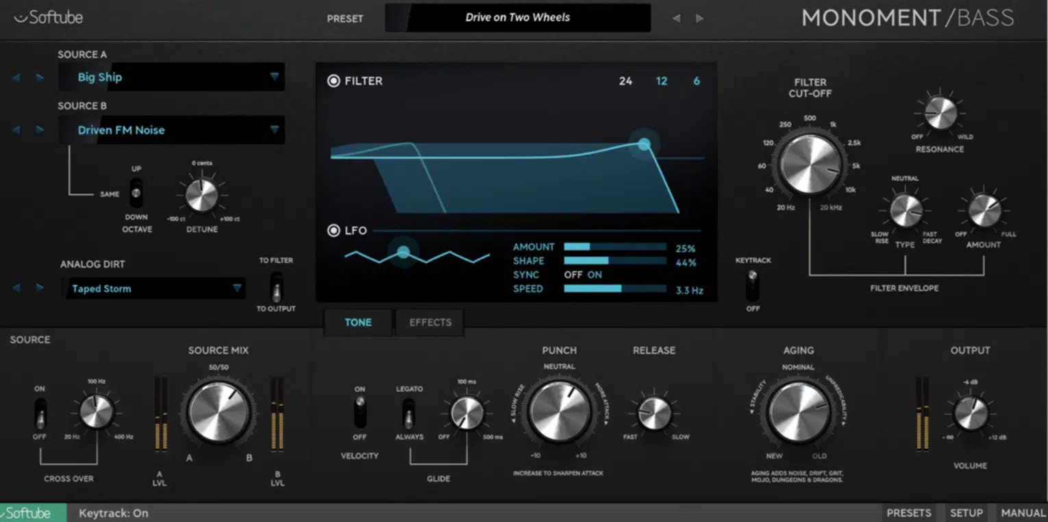 Softube Monoment Bass - Unison