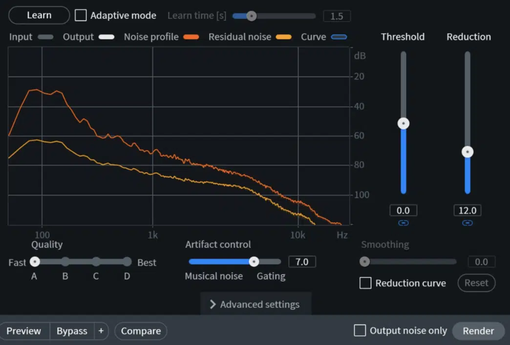 Spectral Noise Reduction - Unison