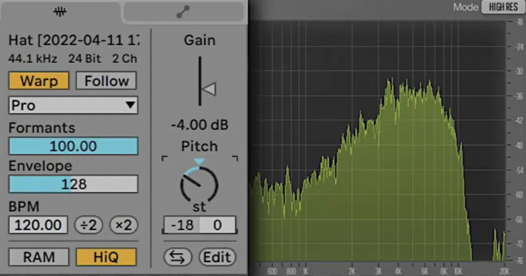 Spectrum Analyzer Drums - Unison