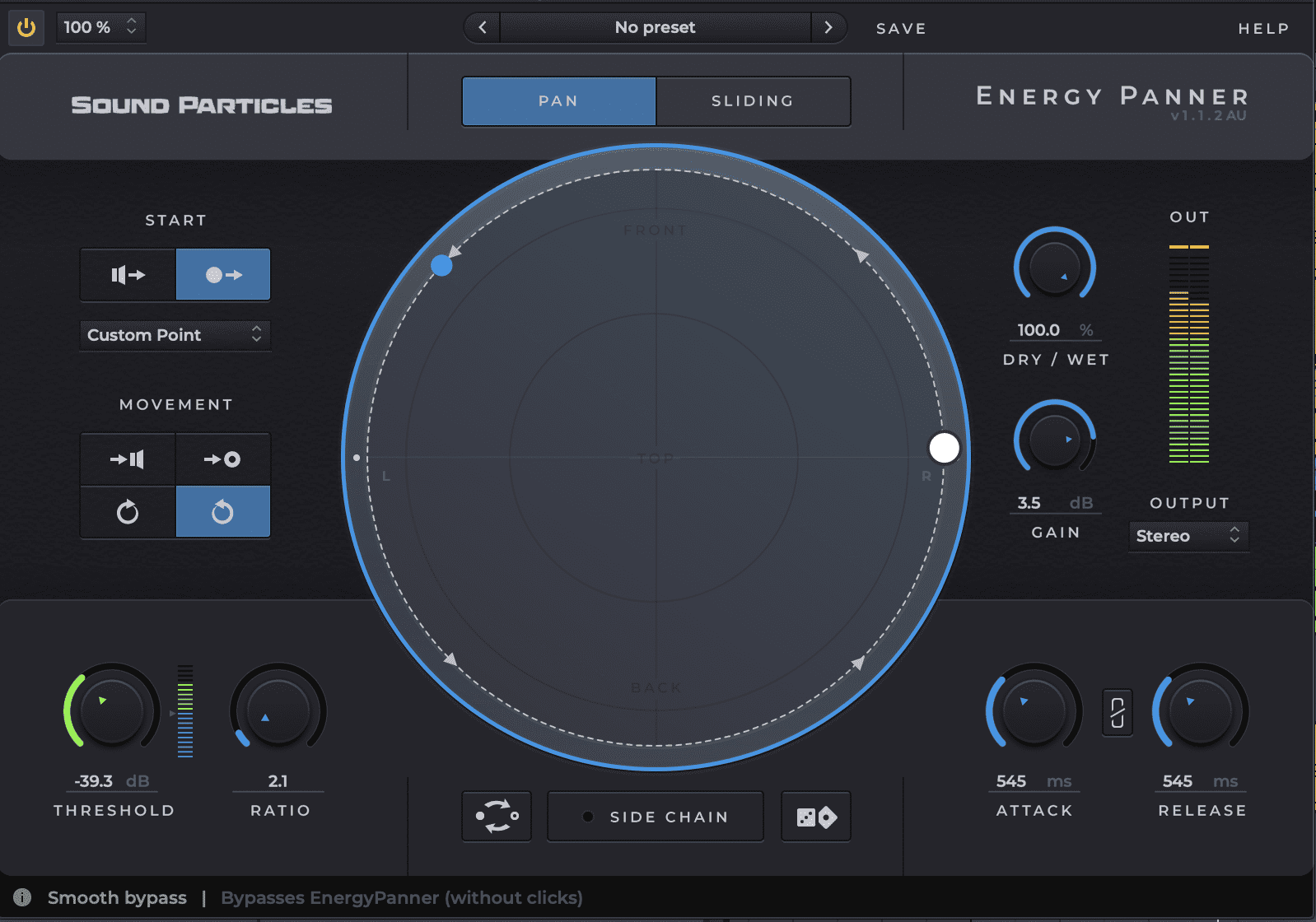 Stereo Panning Automation on Percussion for Movement - Unison