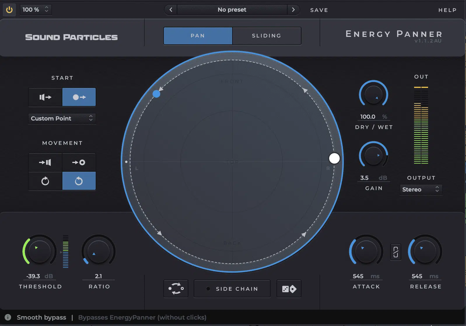 Stereo Panning Automation on Percussion for Movement - Unison