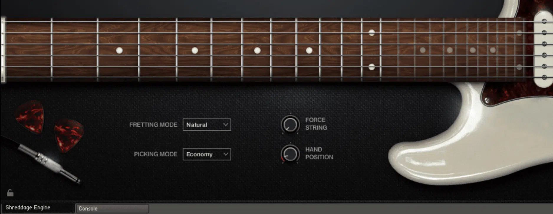 Stratus Fretting Mode and Picking Mode - Unison