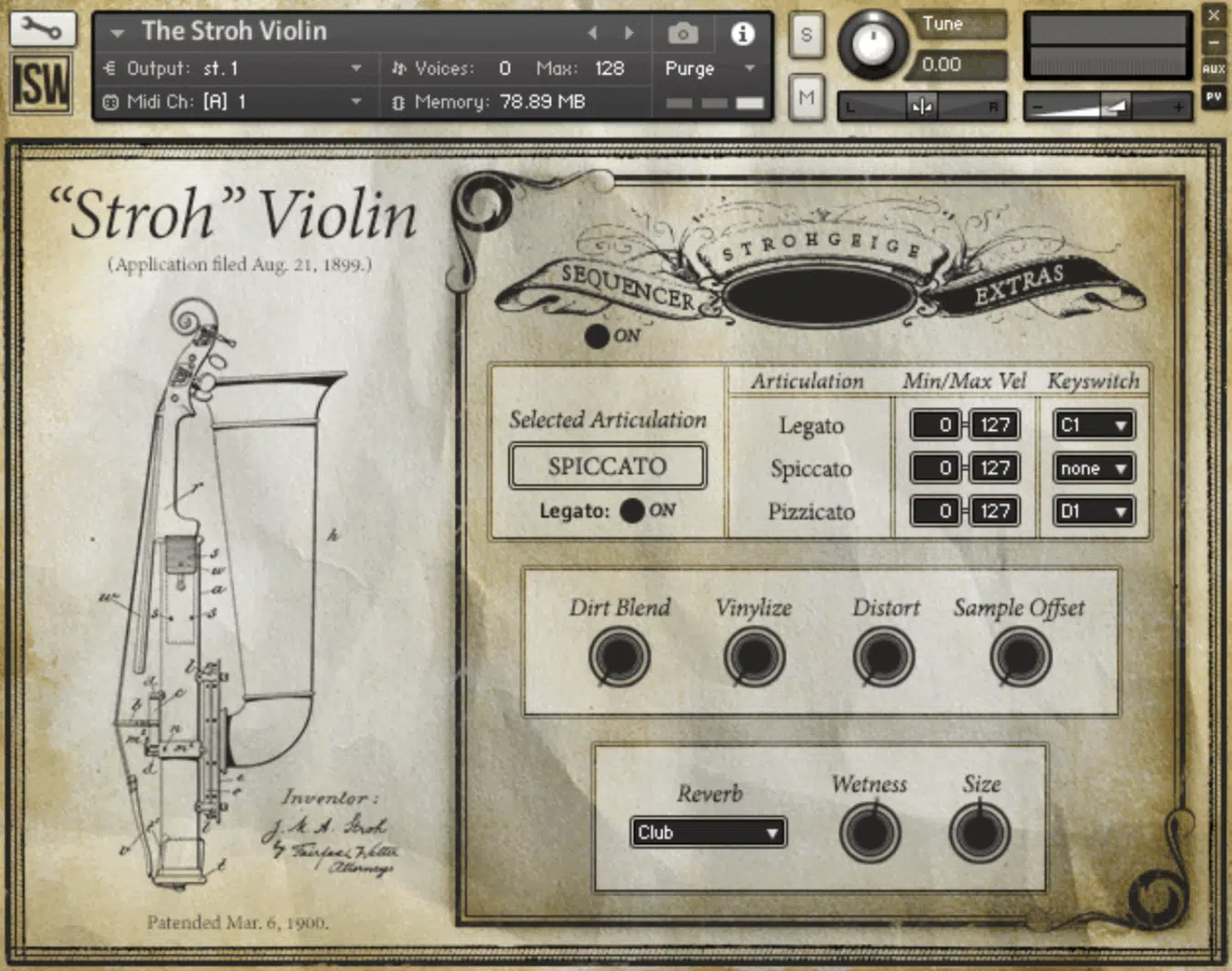 Stroh Violin by Impact Soundworks - Unison