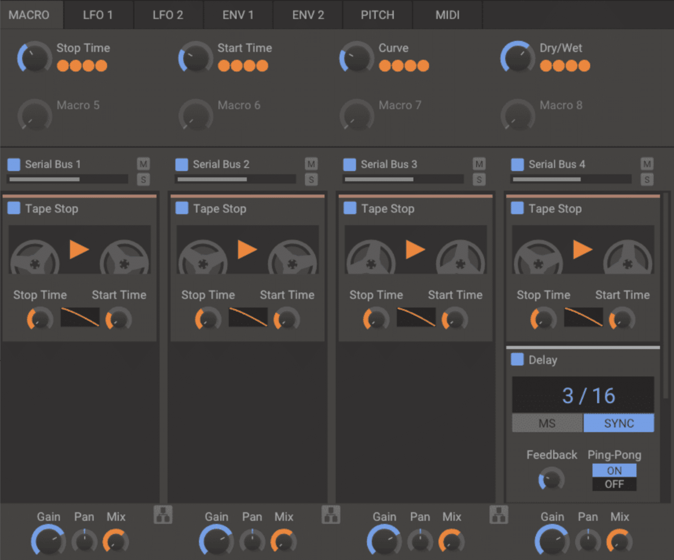 Tape Stop Delay - Unison