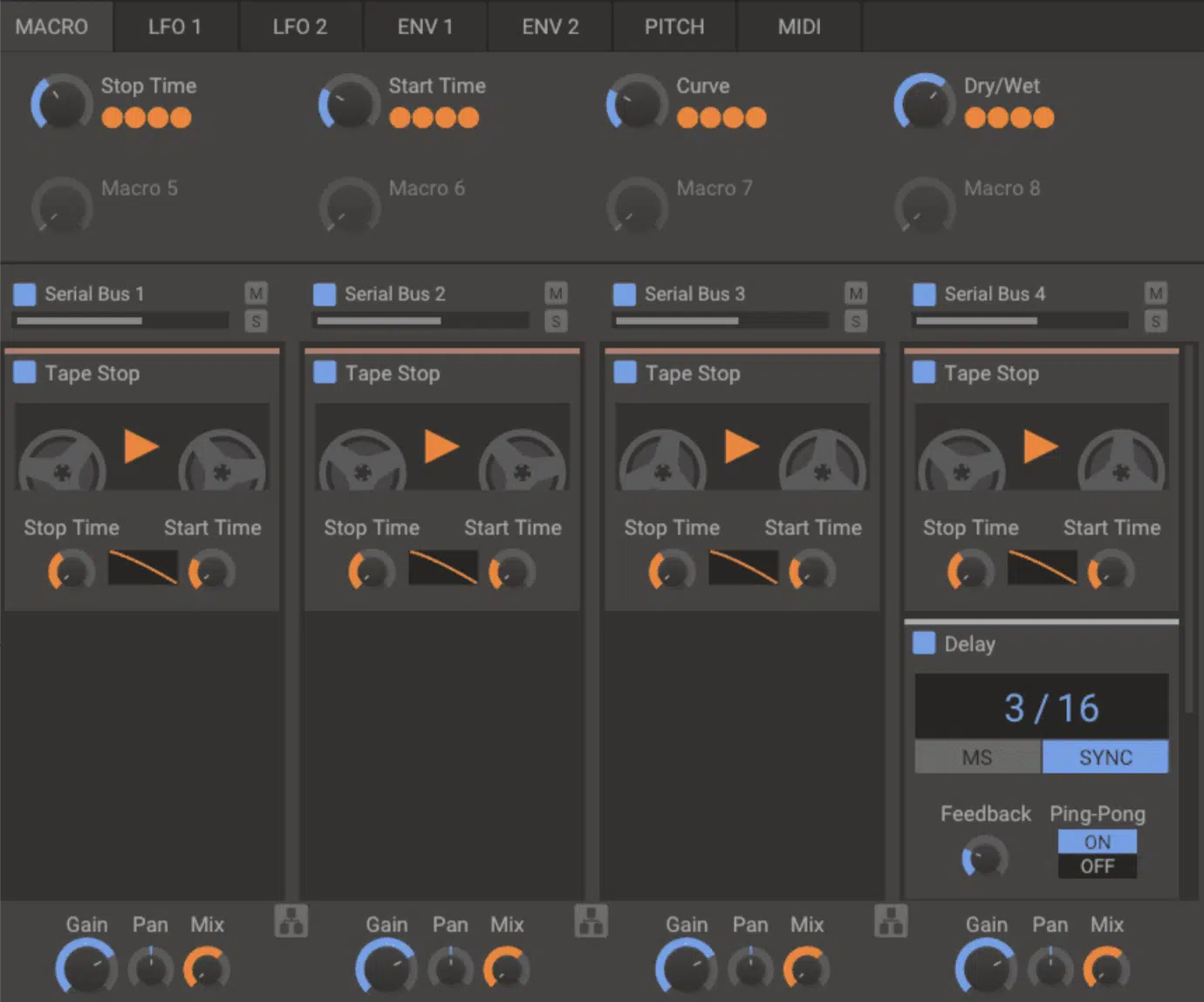 Tape Stop Delay - Unison