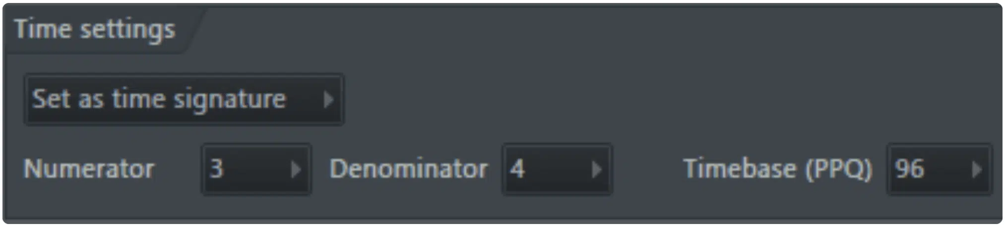 Time Signature FL Studio - Unison