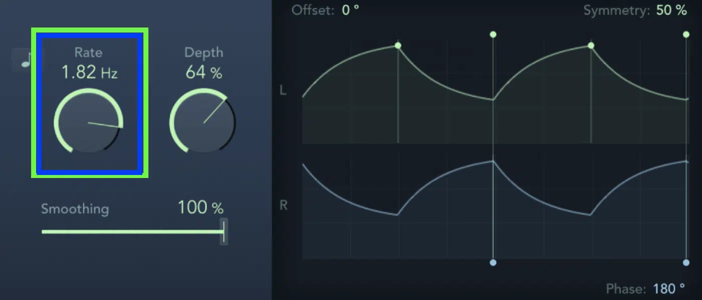 Tremolo Rate - Unison