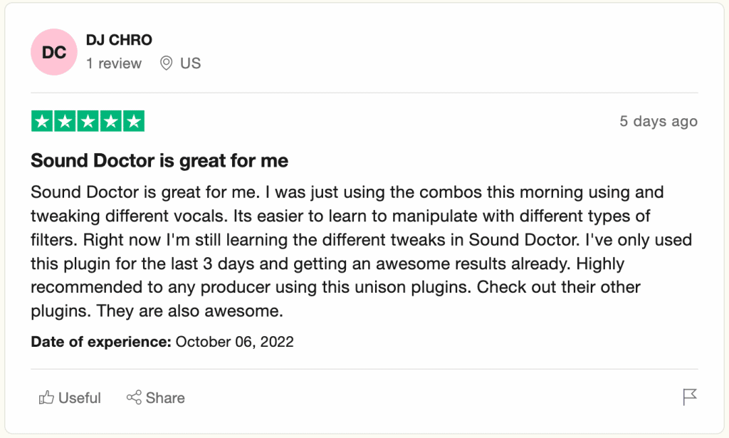 Trustpilot 15 - Unison Audio