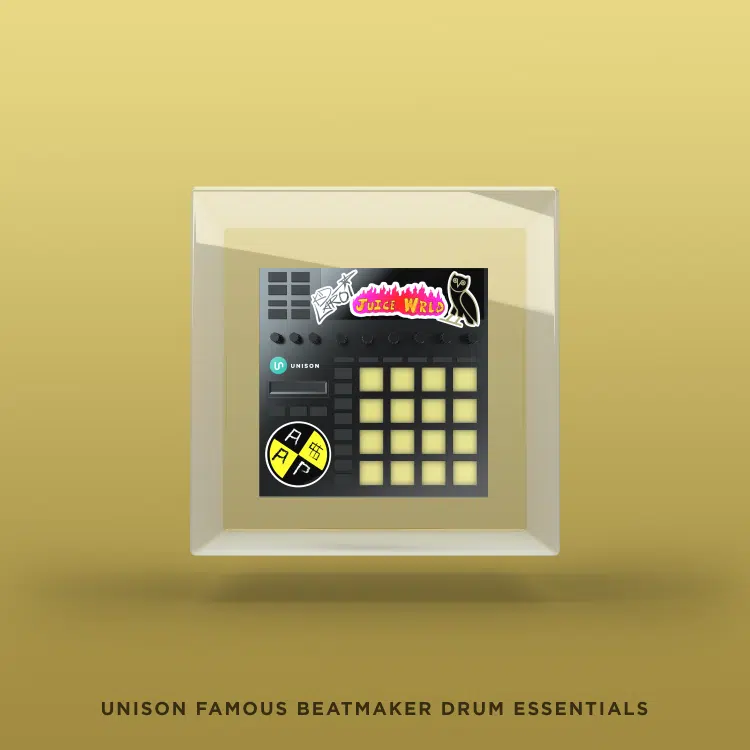 Unison Famous Beatmaker Drum Essentials Art Full Size 750 - free sample pack - Unison Audio