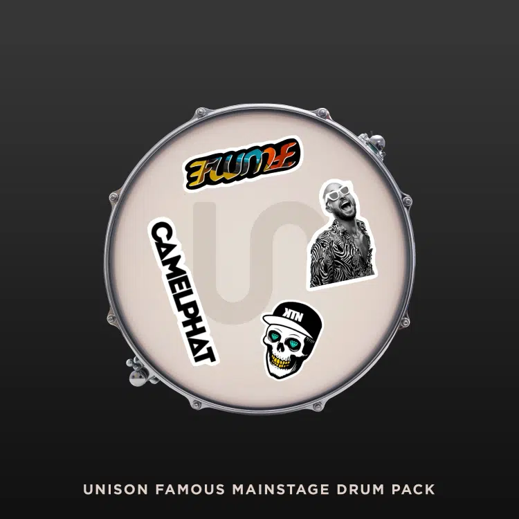 Unison Famous Mainstage Drum Pack Art