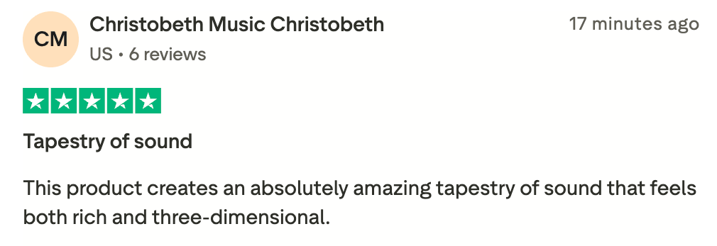 Unisynth Trustpilot 3 - Unison