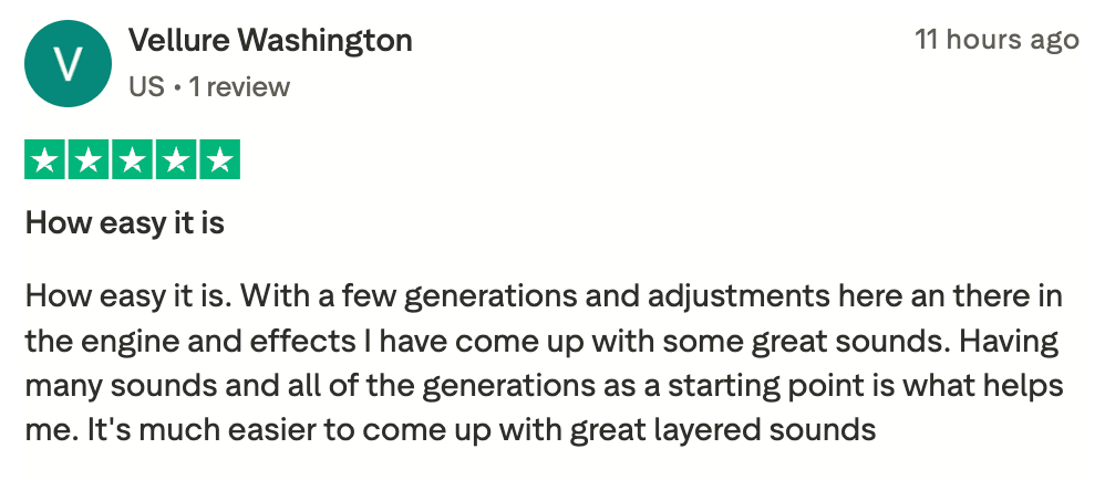 Unisynth Trustpilot 7 - Unison