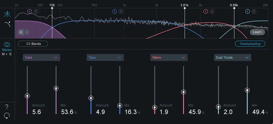 Using Saturation for Harmonic Enhancement - Unison