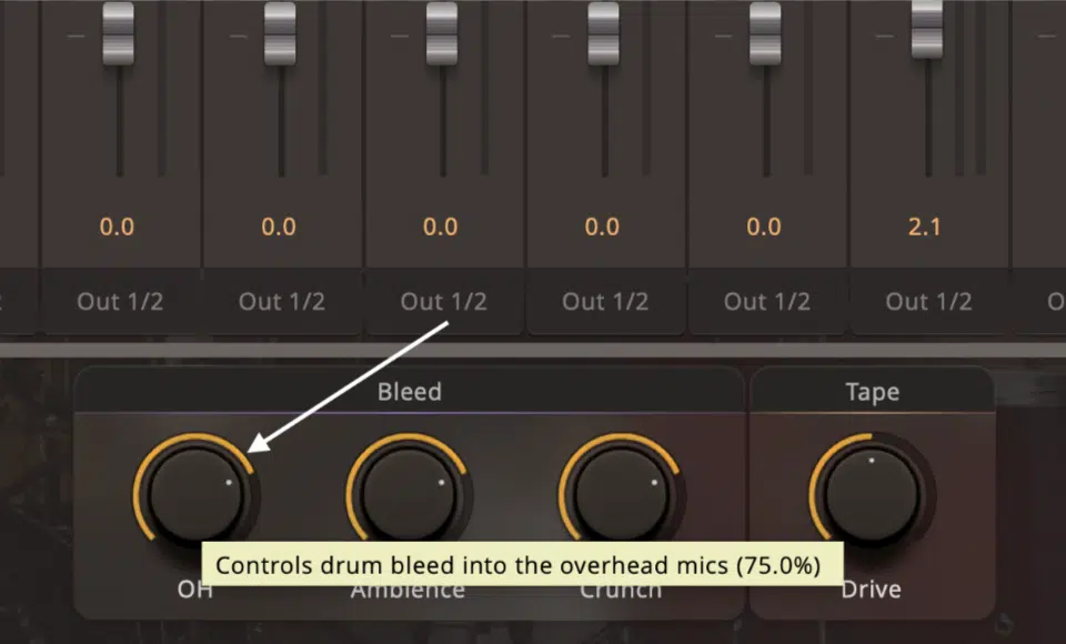 Using the Bleed Control for Realistic Sounds - Unison