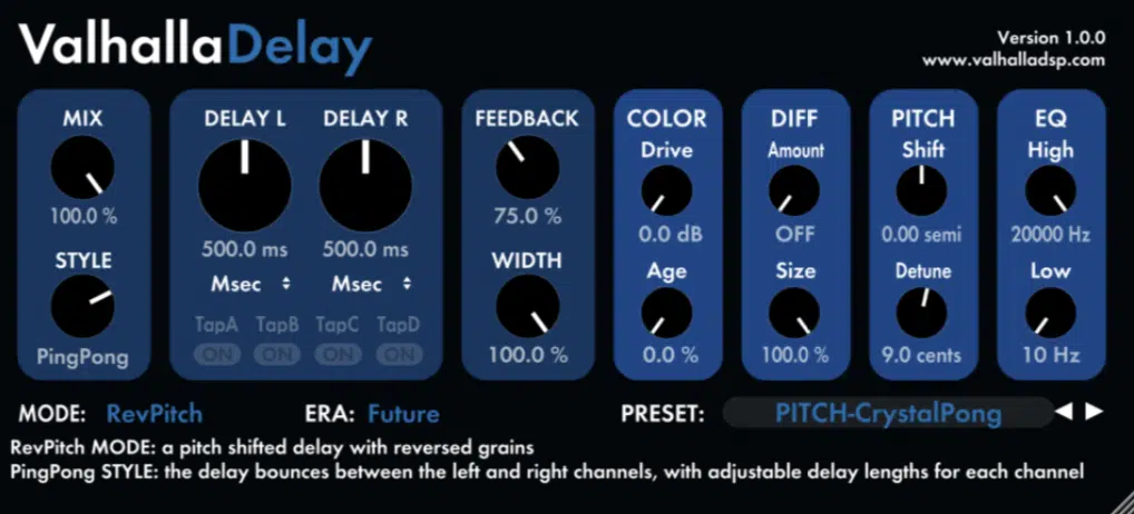 Valhalla Delay - Unison