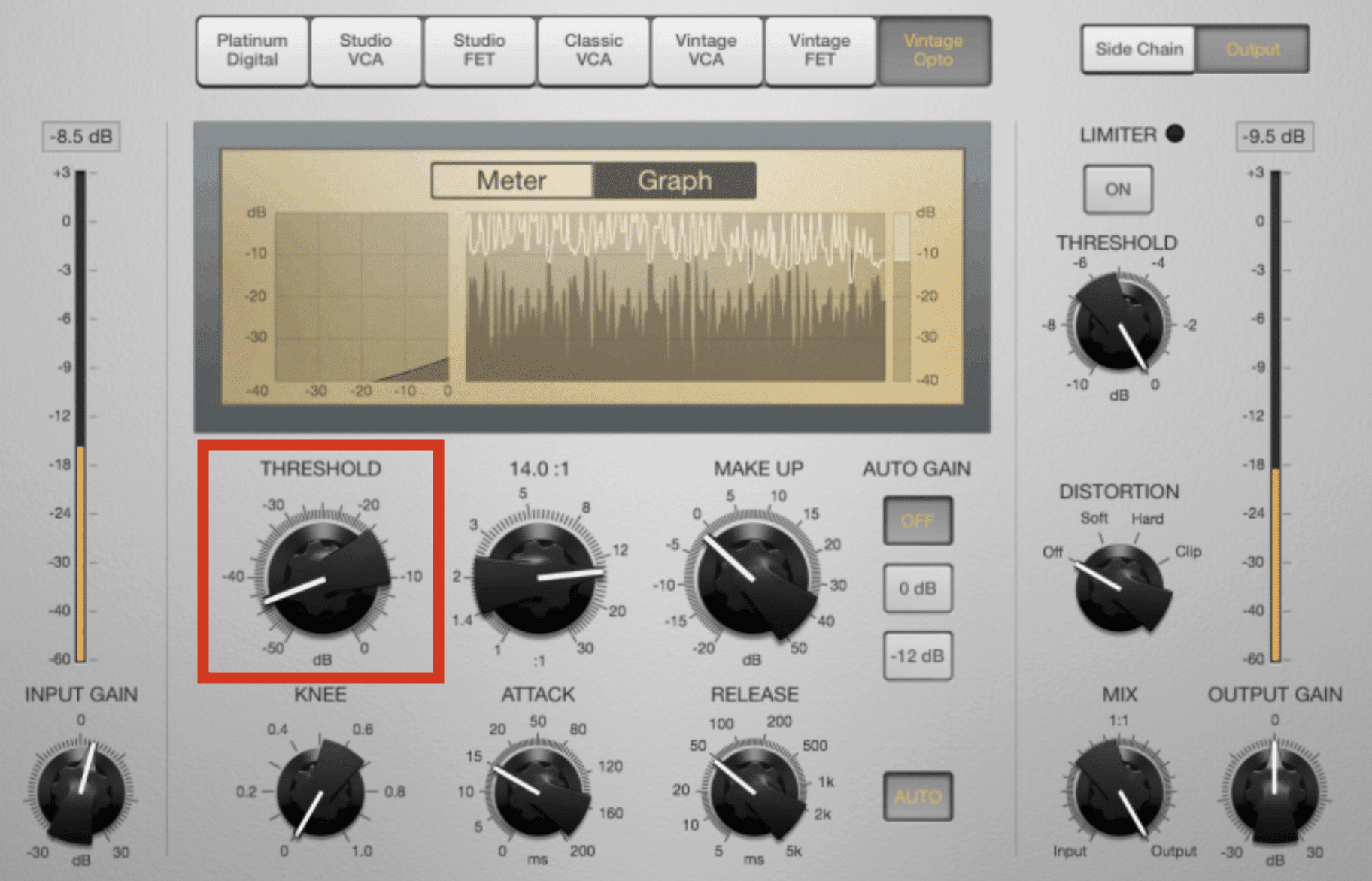 Vocal Compression Threshold - Unison