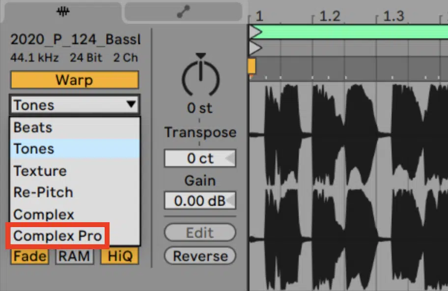 Warp Complex Ableton - Unison