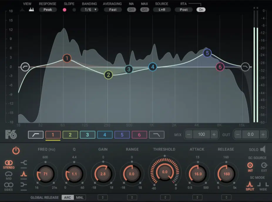 Waves F6 Floating Band Dynamic EQ 1 - Unison