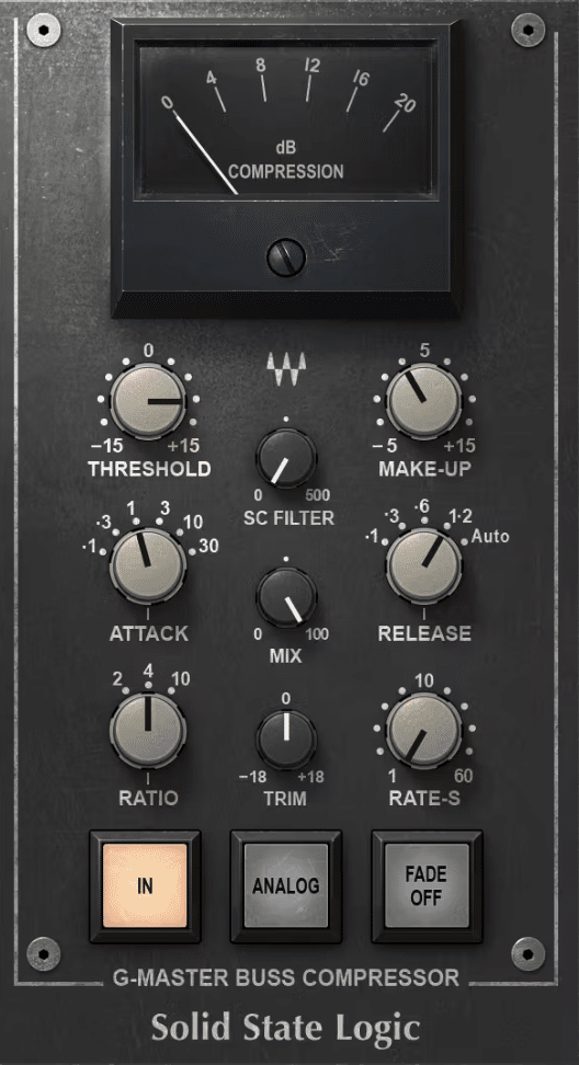 Waves SSL G Master Buss Compressor 3 - Unison