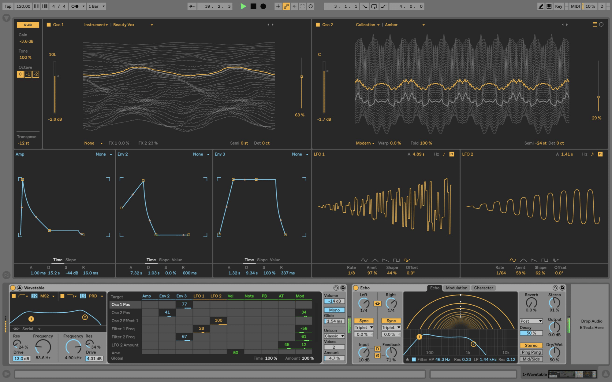 Wavetable 2 1 - Unison