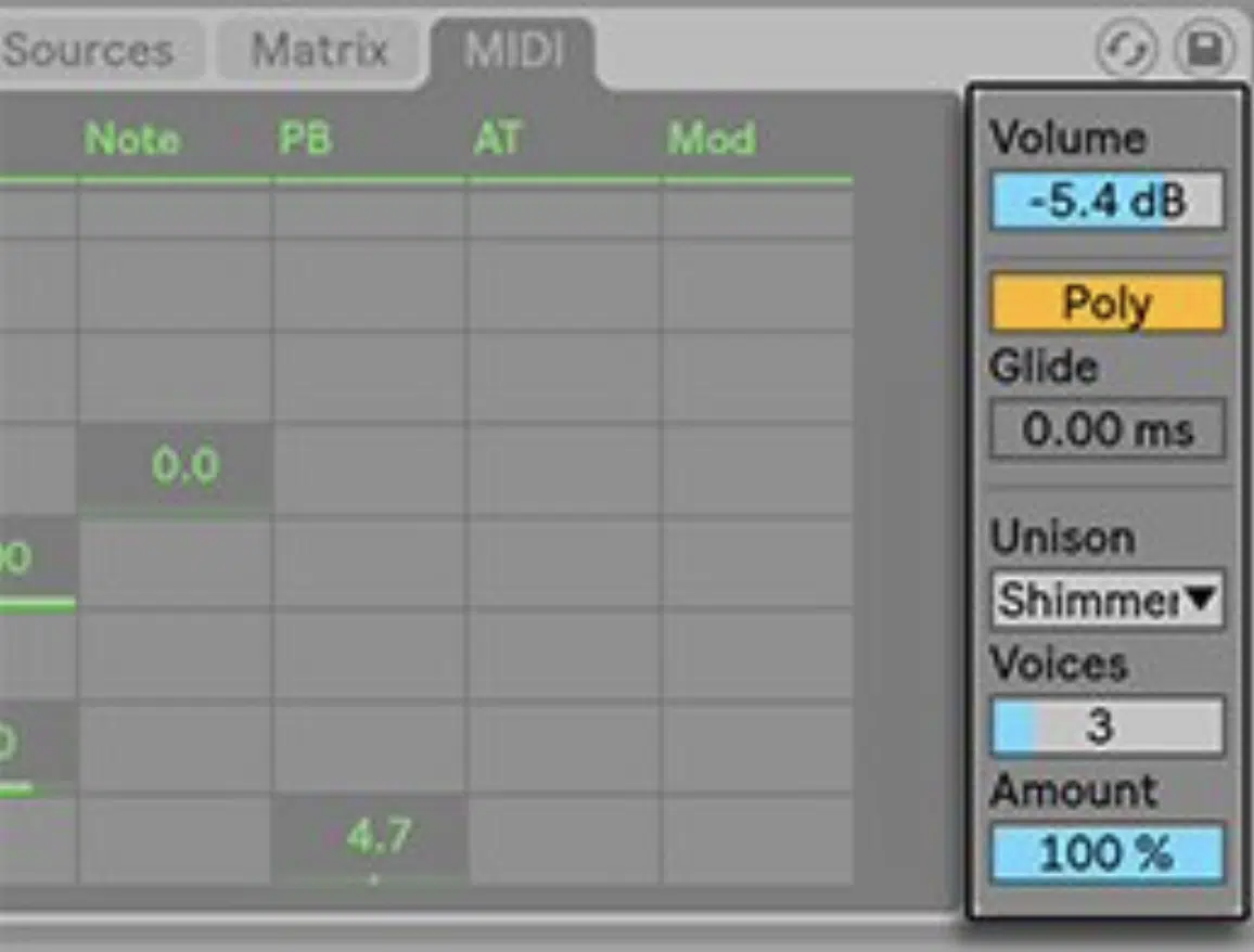 Wavetable Unison Modes Width Shimmer Noise etc - Unison