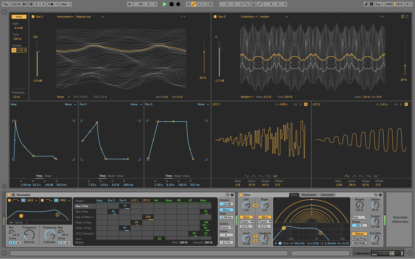 Wavetable2 - Unison