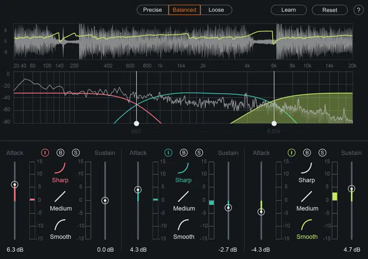 When to Use Multiband Transient Shaping - Unison