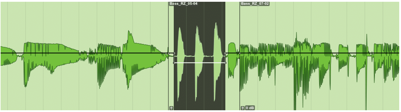 clip gain certain section - Unison